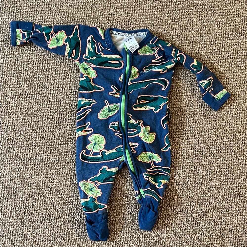 Bonds Navy crocodile One Piece